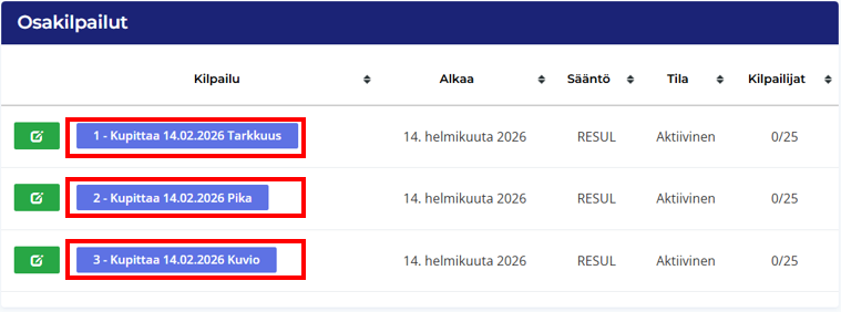 Kupittaa Cup matches